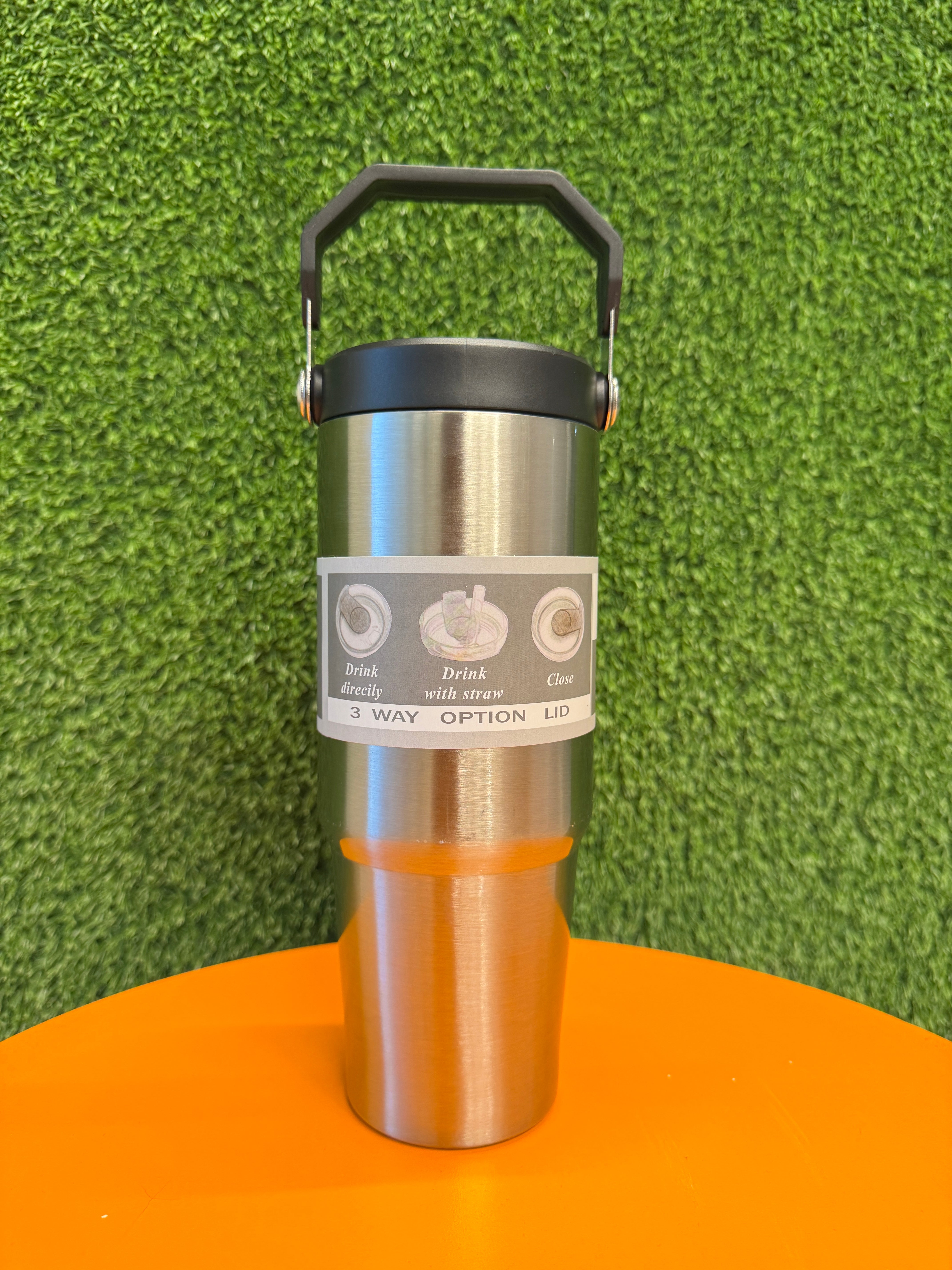 Panda 304 Stainless Steel Water Bottle Leakproof Tumbler with Flip Lid for Outdoor Sports Travel and Car Use