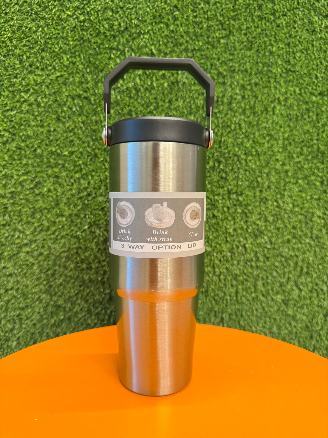 Panda 304 Stainless Steel Water Bottle Leakproof Tumbler with Flip Lid for Outdoor Sports Travel and Car Use