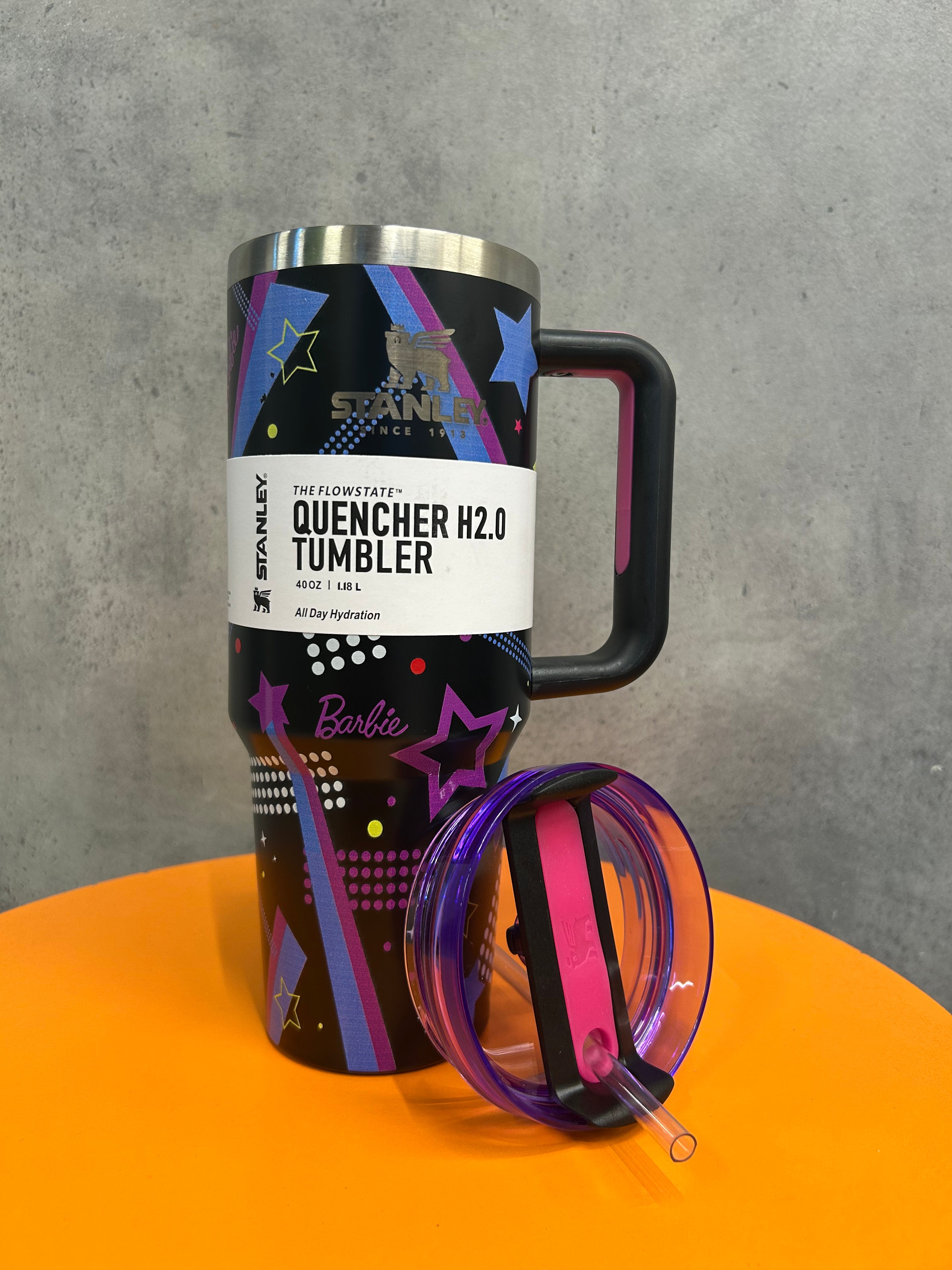The Stanley x Barbie Quencher H2.0 | 40 OZ | Barbie™ 80’s Rockers | Limited Edition