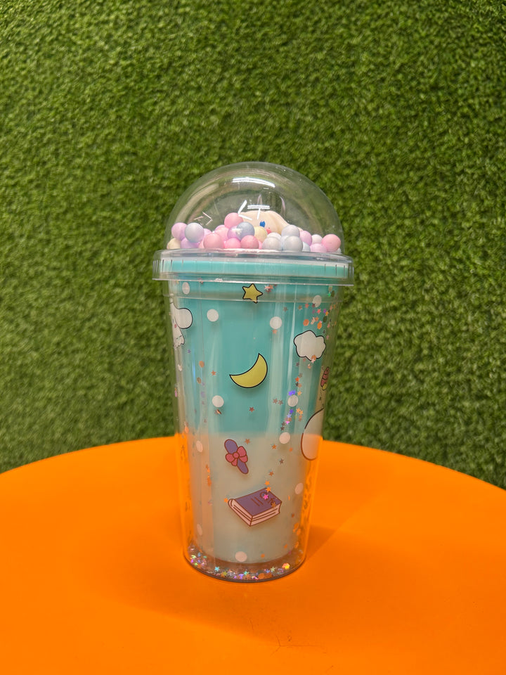 Sanrio Cinnamoroll themed acrylic Tumbler with Straw | 450 ML