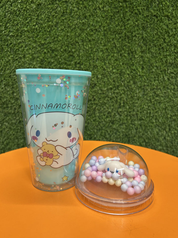 Sanrio Cinnamoroll themed acrylic Tumbler with Straw | 450 ML