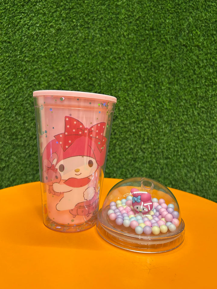 Sanrio My Melody themed acrylic Tumbler with Straw | 450 ML