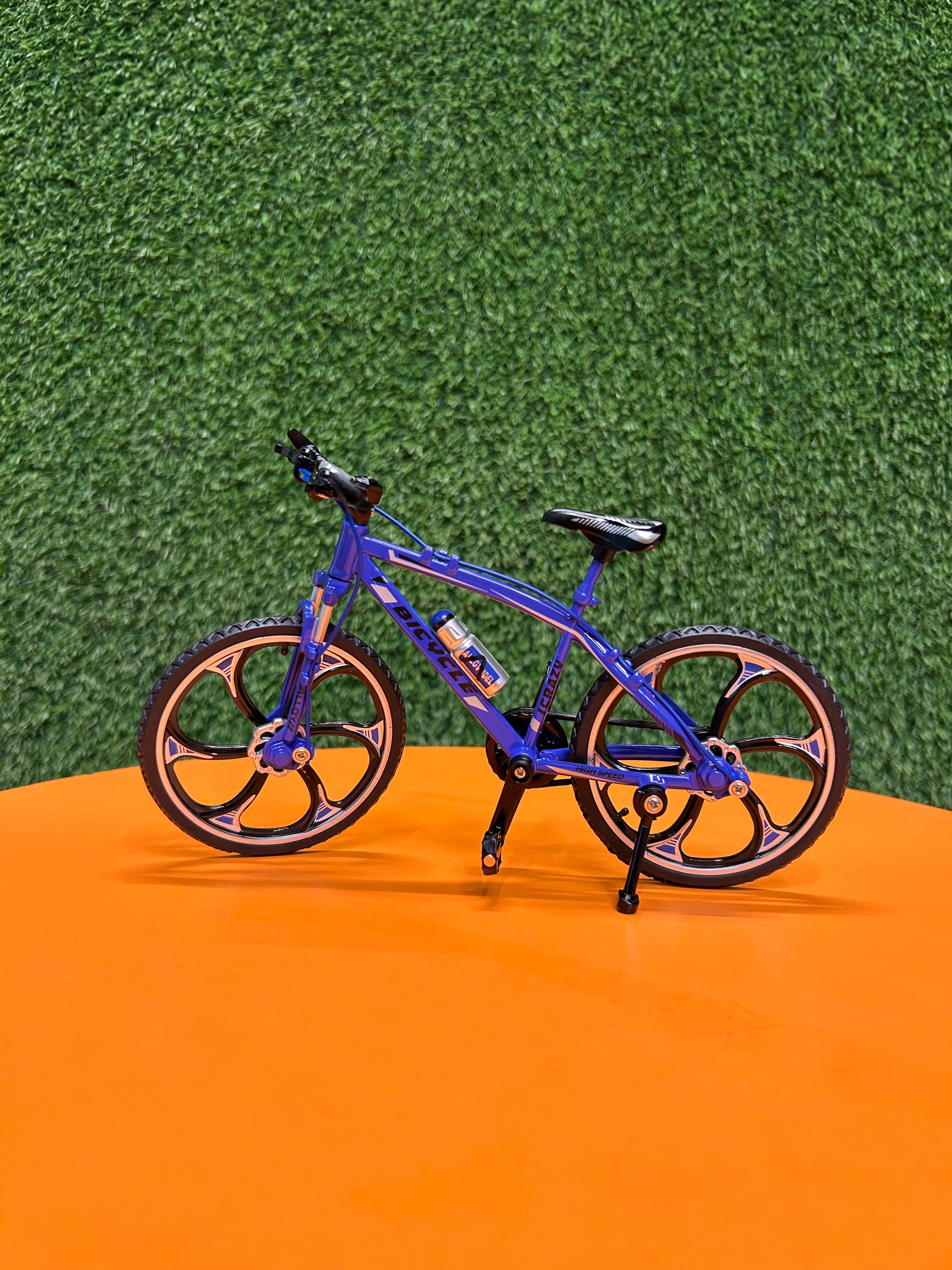 Mini 1:8 Alloy Bicycle Model Diecast Metal | Blue