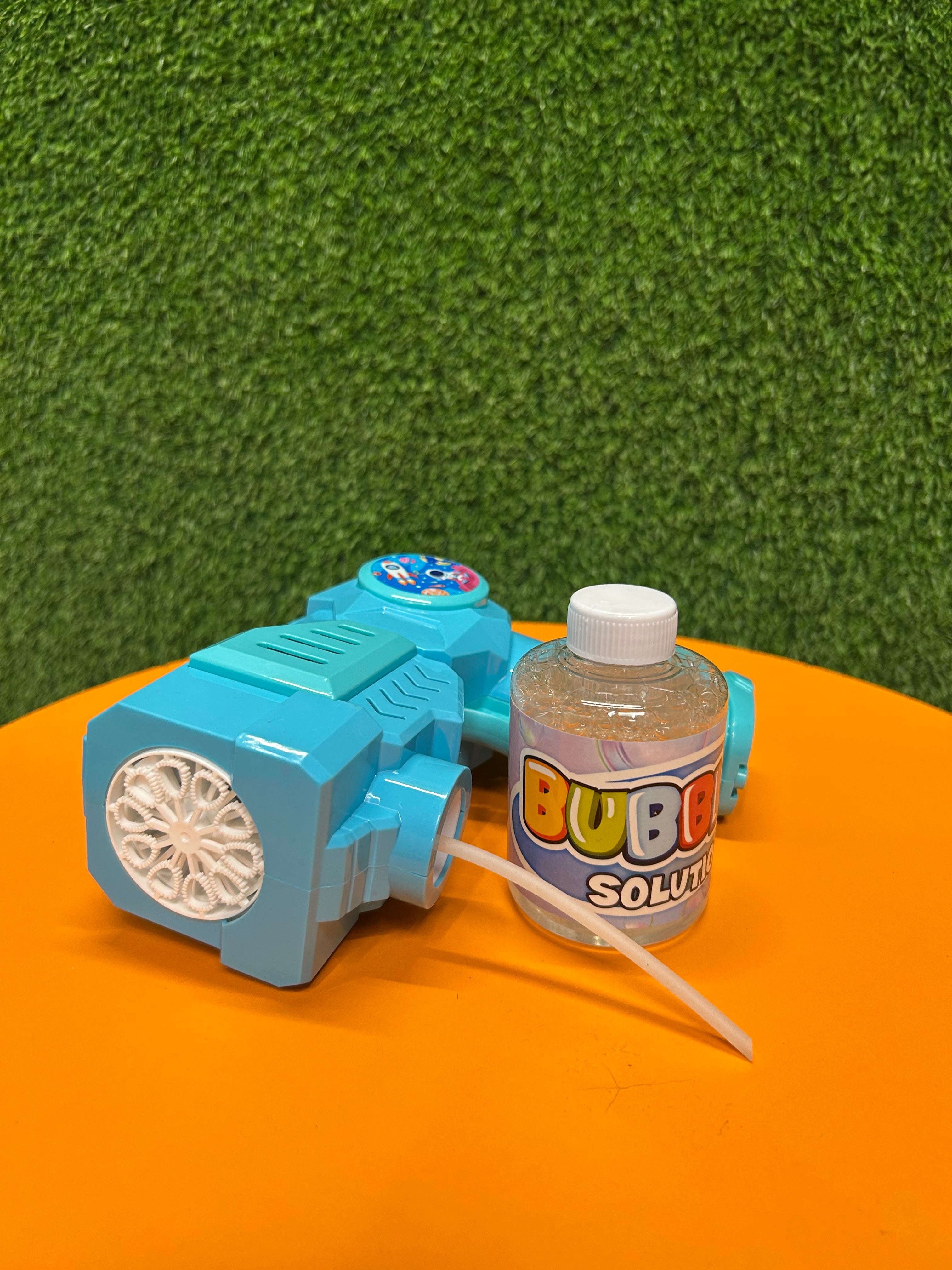 Bubble Machine with Space Cartoon Themed Music and Flashing Lights for Kids