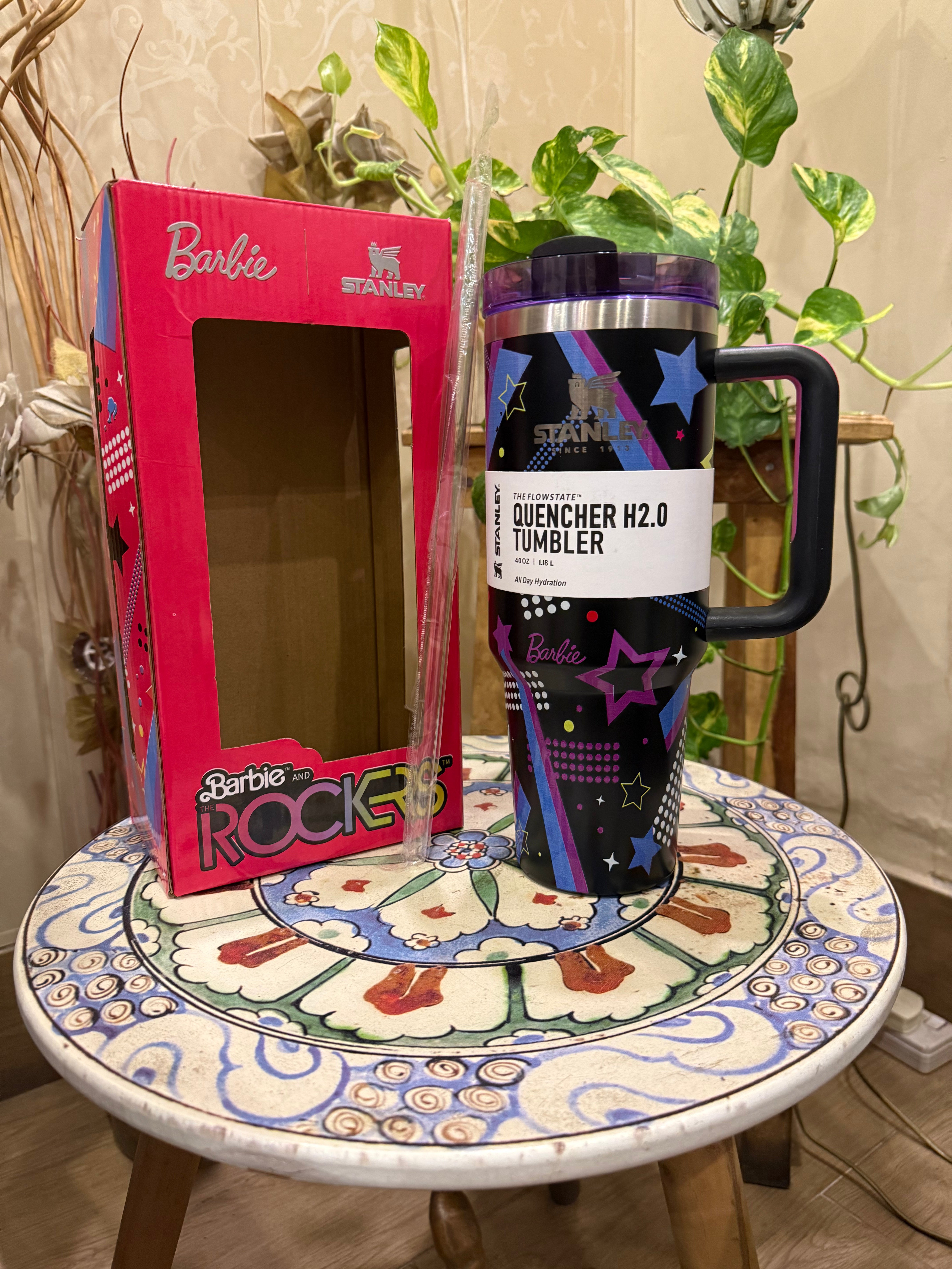 The Stanley x Barbie Quencher H2.0 | 40 OZ | Barbie™ 80’s Rockers | Limited Edition