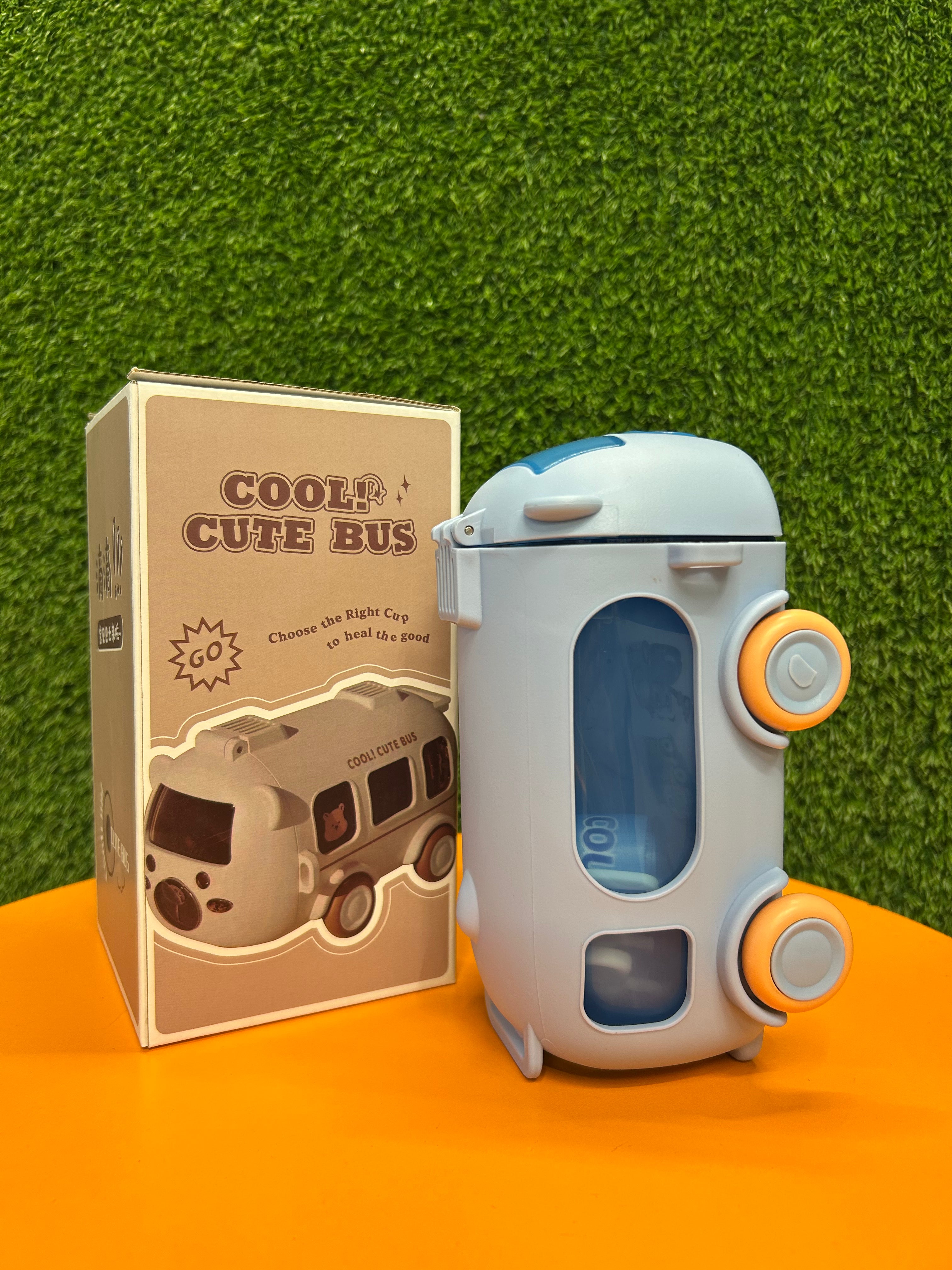 Portable Cute Bear Car Water Bottle with Shoulder Strap for Kids with strap | 500 ML