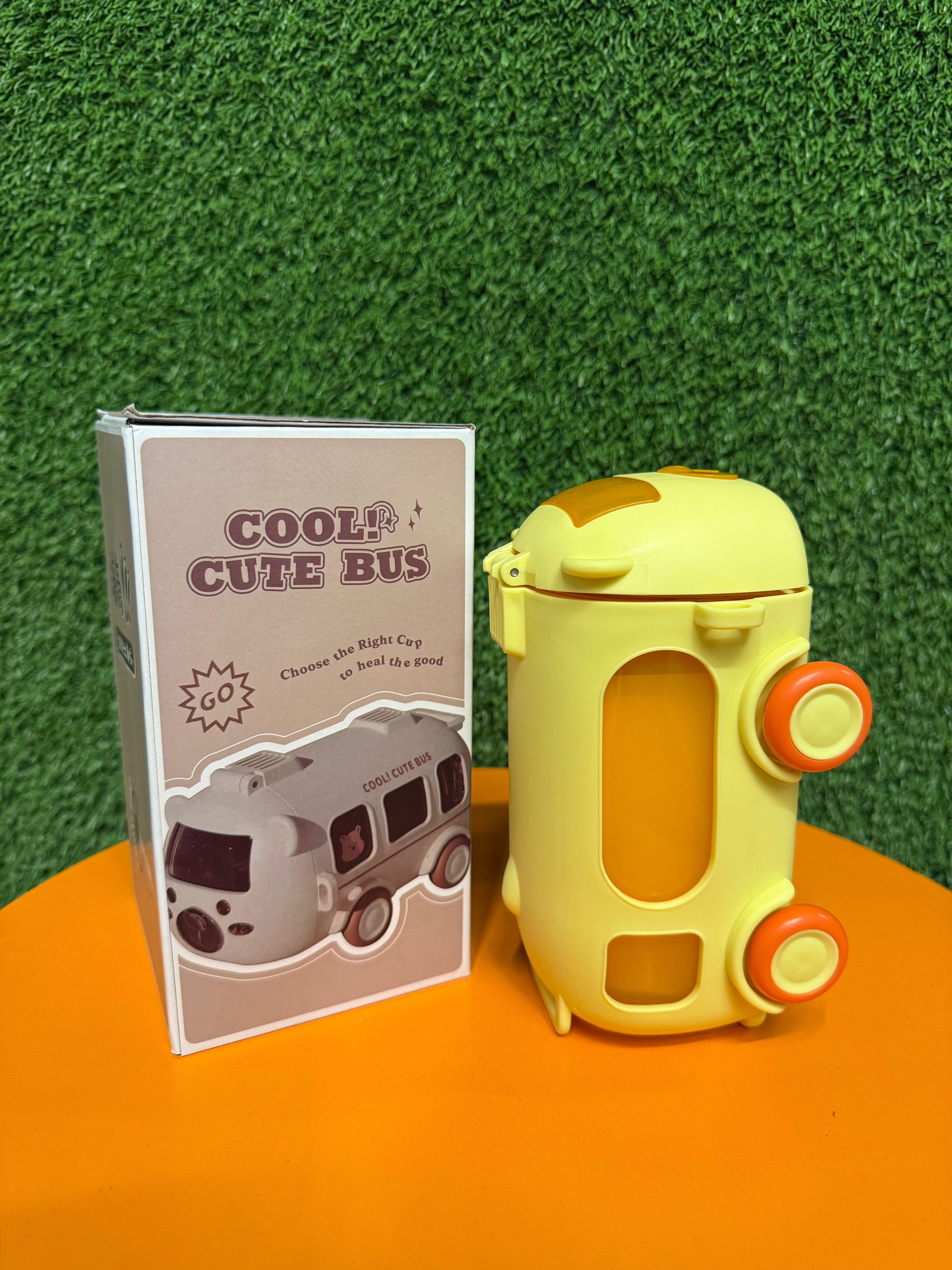 Portable Cute Bear Car Water Bottle with Shoulder Strap for Kids with strap | 500 ML