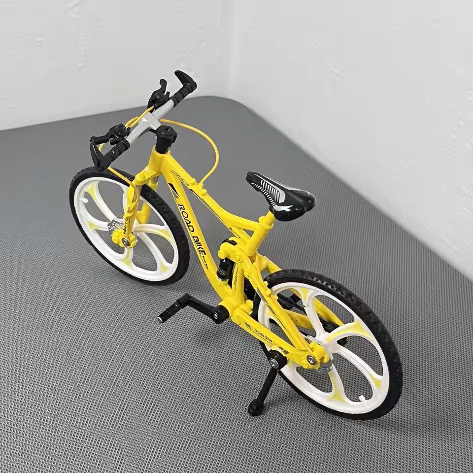 Mini 1:8 Alloy Bicycle Model Diecast Metal | Yellow