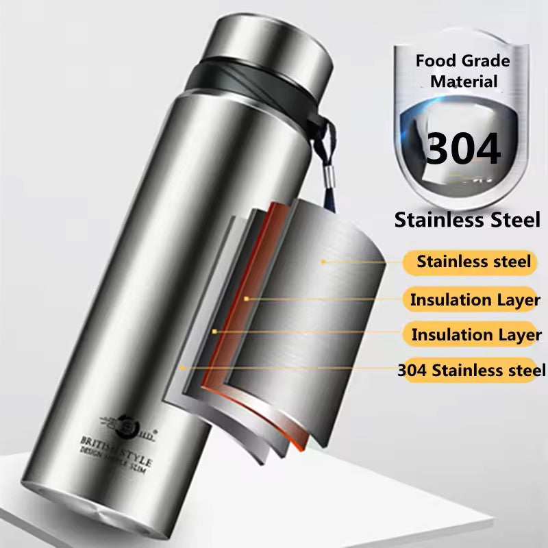 304 Stainless Steel double wall vacuum insulated water bottle