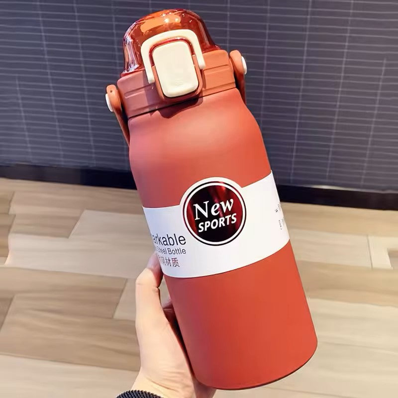 Taylor Bear Large Capacity Stainless Steel 316 Insulated Water Bottle With Straw